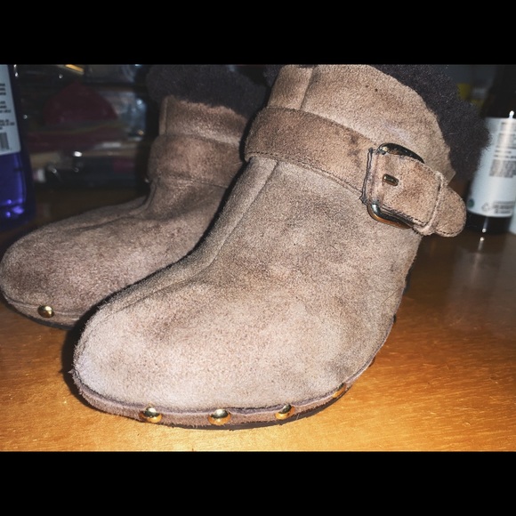 VINTAGE CELINE suede mule clogs - Picture 2 of 4